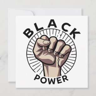 Invitación Afrocéntrico de poder negro