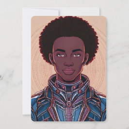 Invitación afrofuturista de todas las ocasiones de