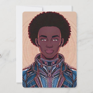 Invitación afrofuturista de todas las ocasiones de
