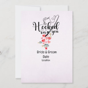 Invitación Agarra contigo por pescar Bodas salva la fecha