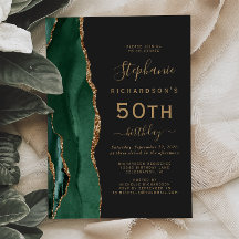 Agate de oro verde esmeralda 50 aniversario de la 