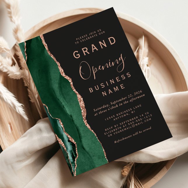 Invitación Agato de oro verde Rosa de apertura de grandes neg (Subido por el creador)
