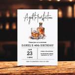 Invitación Aged to Perfection 40th Whiskey Birthday Party<br><div class="desc">Levante un vaso para celebrar con estilo con esta invitación a la fiesta de cumpleaños de Whiskey Bourbon para Adultos. Con un diseño rústico y sofisticado inspirado en las etiquetas clásicas de whisky, esta invitación es perfecta para los amantes de los buenos espíritus. Con tipografía audaz y tonos ricos y...</div>