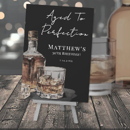 Invitación Aged To Perfection Birthday Party Sign