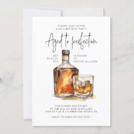 Invitación Aged to Perfection Whiskey