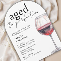 Aged To Perfection Wine 40th Birthday Fiesta Arch