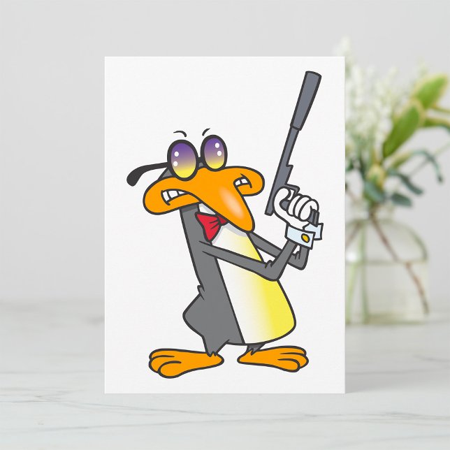 Invitación Agente secreto pingüino (Subido por el creador)