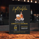Invitación Ageto a la perfección cumpleaños 21 de los hombres<br><div class="desc">Levante un vaso para celebrar con estilo con esta invitación a la fiesta de cumpleaños de Whiskey Bourbon para Adultos. Con un diseño rústico y sofisticado inspirado en las etiquetas clásicas de whisky, esta invitación es perfecta para los amantes de los buenos espíritus. Con tipografía audaz y tonos ricos y...</div>