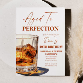 Invitación Ageto A Perfección Whisky Glass Fiesta De Cumpleañ