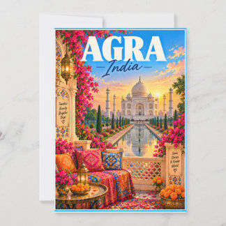 Invitación Agra India Taj Mahal Travel