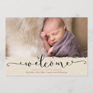 Invitación agradable del nacimiento