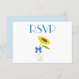 Invitación Agradable Sunflower RSVP