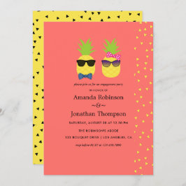 Invitación Agradable verano tropical exótico Beach Engagement