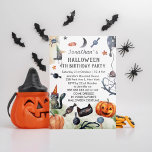 Invitación Agradable Watercolor Kids Cumpleaños Halloween<br><div class="desc">Agradables niños acuarelas Invitación de cumpleaños a Halloween</div>