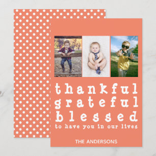 Invitación Agradecido agradecimiento al Día de Acción de Grac