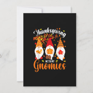 Invitación Agradecimiento Con Gnomes Agradecidos Por Mis Gnom