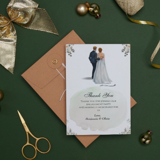 Invitación Agradecimiento de compromiso de sorpresa Minimalis (Subido por el creador)