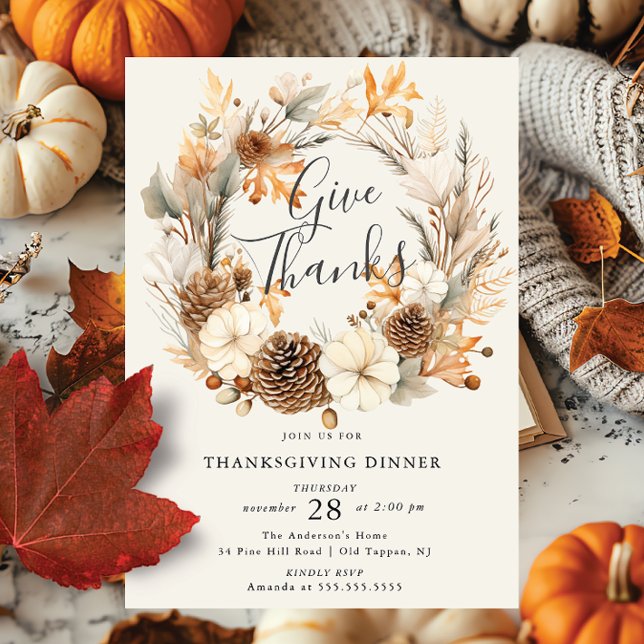 Invitación Agradecimiento de otoño (Subido por el creador)