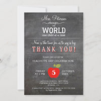 Agradecimiento del día del profesor gracias fiesta