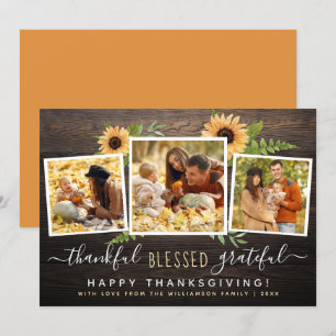 Invitación Agradecimiento   Día de Acción de Gracias de la Fa