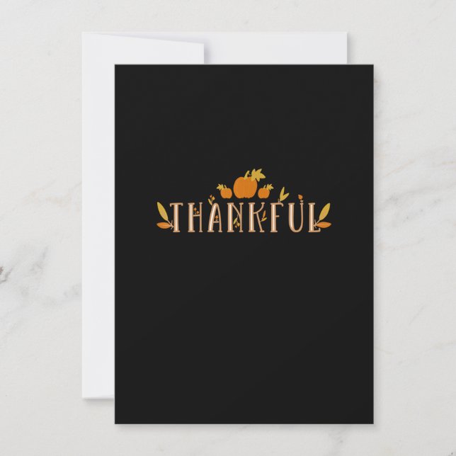 Invitación Agradecimiento Familia de Acción de Gracias (Anverso)