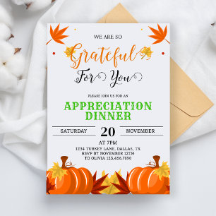 Invitación Agradecimiento Por Su Agradecimiento De Caída Día