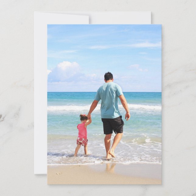 Invitación Agrega tu propia foto y/o texto (Anverso)