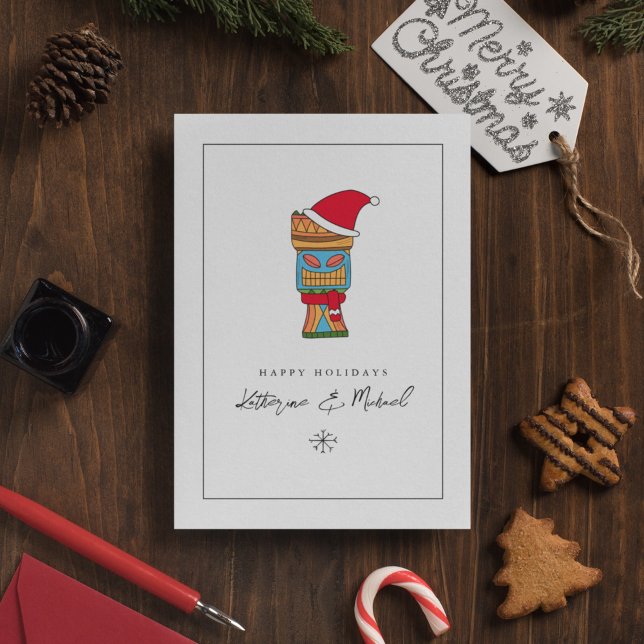 Invitación AGREGAR FOTO | Feliz Navidad Tiki (Subido por el creador)