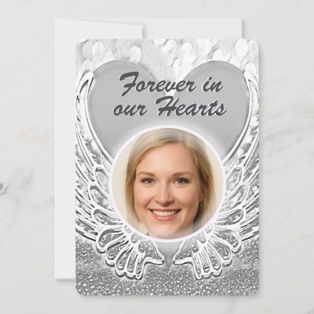 Invitación Agregar foto personalizada conmemorativa (Anverso)