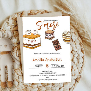 Invitación agregar S'more a Love marshmallow Baby Shower