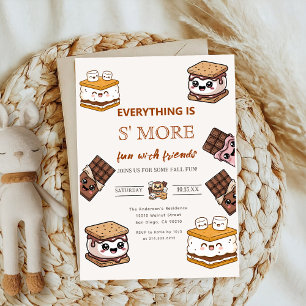 Invitación agregar S'more a Love marshmallow Baby Shower