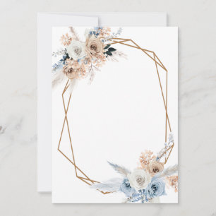 Invitación agregar su propio texto pampass polvoriento geomét