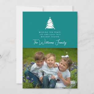 Invitación AGREGAR TU FOTO Árbol de ferias navideñas