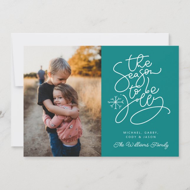 Invitación AGREGAR TU FOTO | Temporada De Jolly (Anverso)