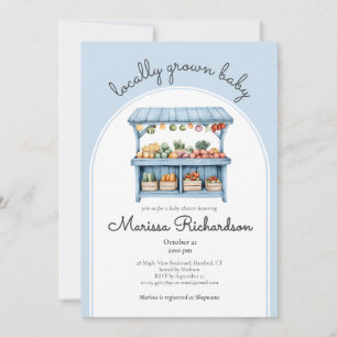 Invitación Agricultores comercializan Baby Boy Shower