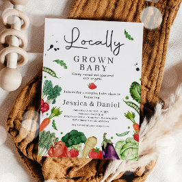 Invitación Agricultores comercializan Baby Shower para bebé d