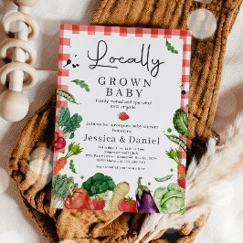 Invitación Agricultores comercializan Baby Shower para bebé d
