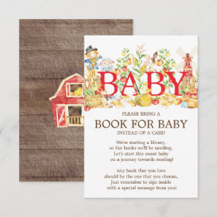 Invitación Agricultores comercializan libro de Baby Shower pa