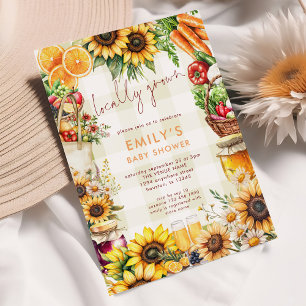 Invitación Agricultores cultivados localmente producen Baby S