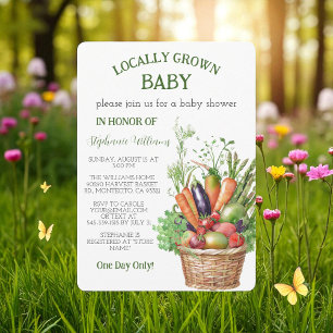 Invitación Agricultores de bebés cultivados localmente Comerc