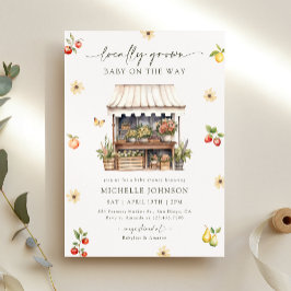 Invitación Agricultores Rústicos cultivados localmente comerc