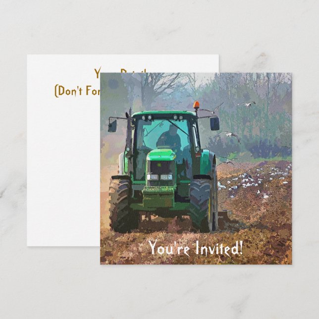INVITACIÓN AGRICULTURA (Anverso / Reverso)
