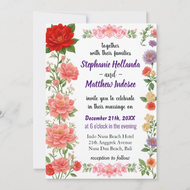 Invitación Agrimonia Agradecimiento Gratitud Expresión de amo (Anverso)