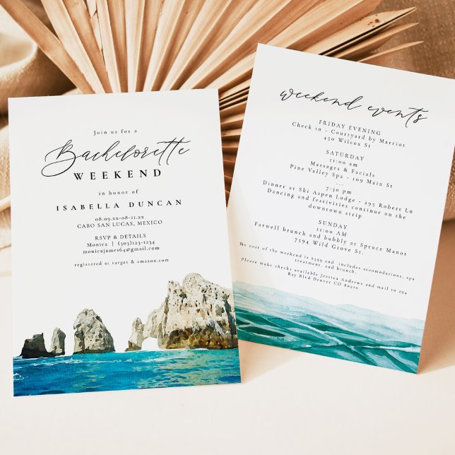 Invitación Agua Cabo San Lucas Playa Tropical México (Subido por el creador)