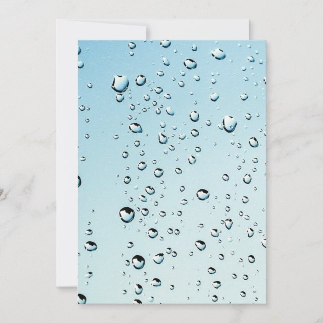 Invitación Agua con burbujas (Anverso)