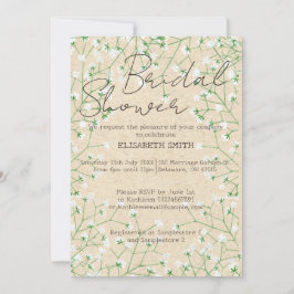 Invitación Agua de color de aliento para el bebé, ducha de no