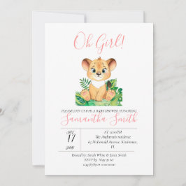 Invitación Agua de la jungla de Baby Shower