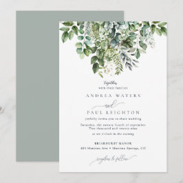 Invitación Agua Eucalyptus Greeneration | Boda botánico