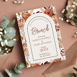 Invitación Agua Neutra Boho Pampas Bridesmaids Brunch