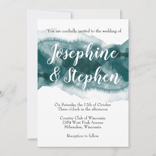 Invitación Agua para el alma (Anverso)